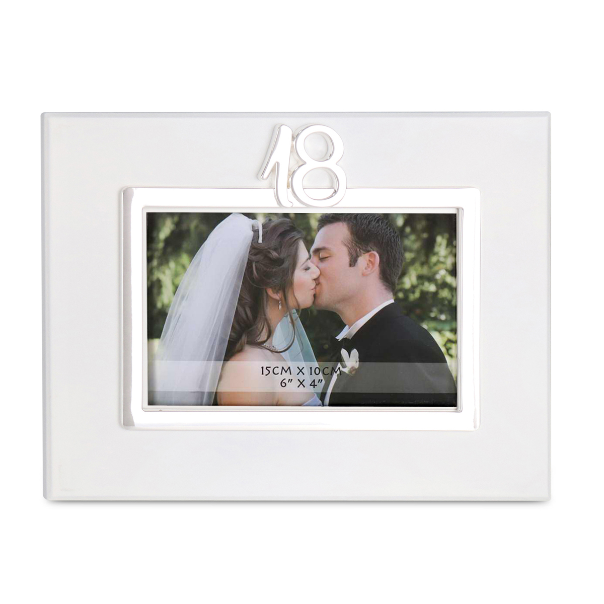 The number 18 wooden frame picture frame